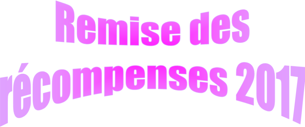 Remise des récompenses du 3 février 2017